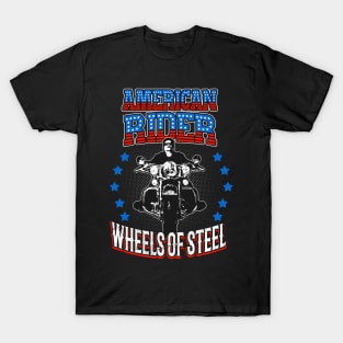 American Rider Motorcycle Biker T-Shirt